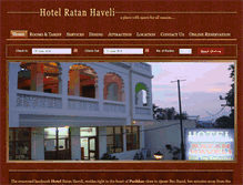 Tablet Screenshot of hotelratanhaveli.com